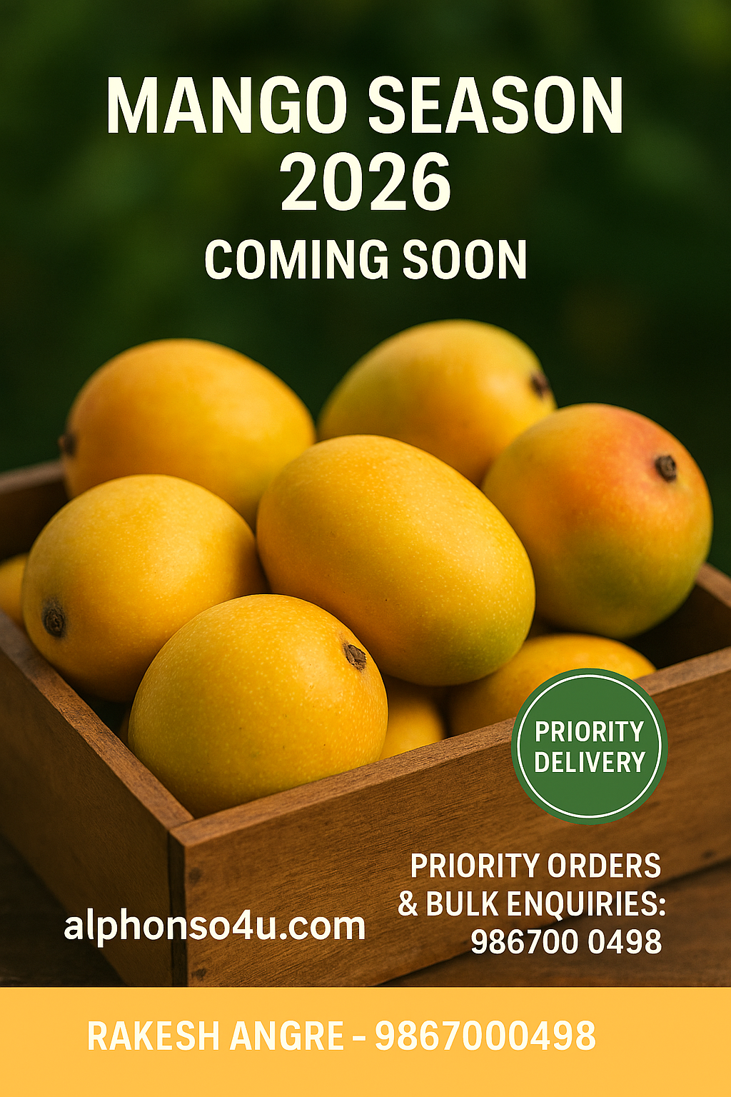 देवगड हापूस (अस्सल रत्नागिरी/देवगड हापूस) - 1 DZ (Count -12)