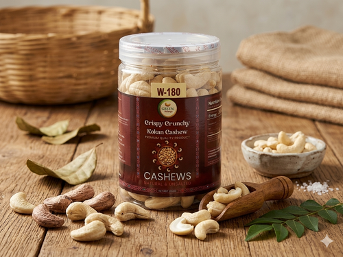 W-180 King Size Cashews (Plain & Natural)